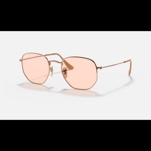 Pink Hexagonal Ray-Ban Sunglasses